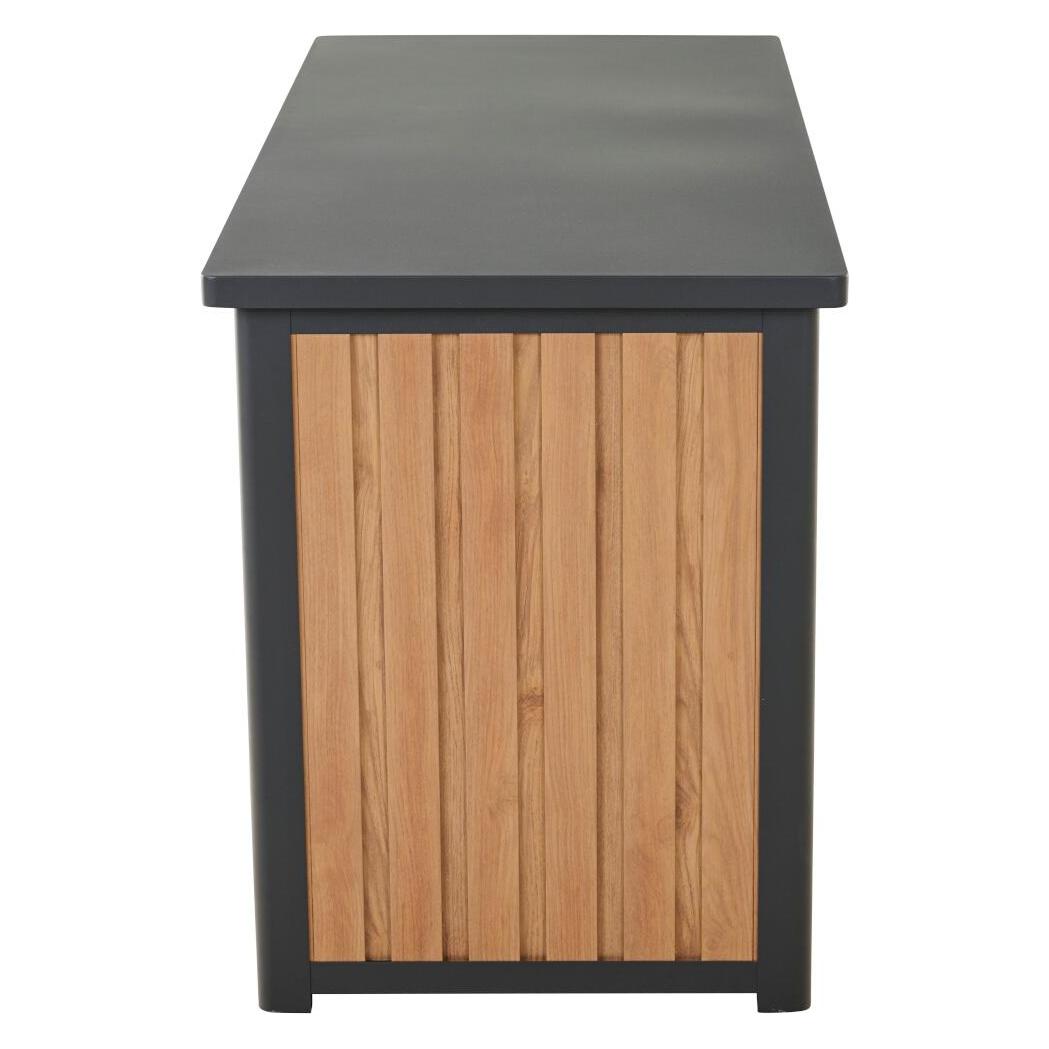 Siena Garden SABANO Kissenbox 135x59x75cm Alu, matt-anthrazit, HT woodlook (V34065)