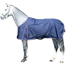 EQuest Outdoordecke Halifax für Pferde mit Fleecefutter, navy - 145 cm