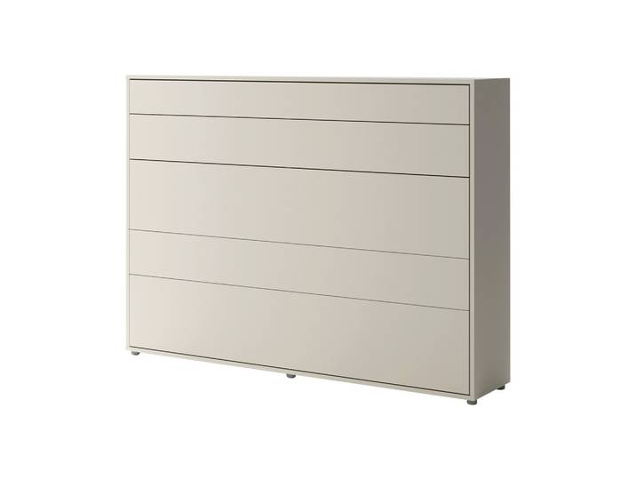 SCHRANKBETT Bed-Concept BC-04 140x200 mit weißer LED Beleuchtung