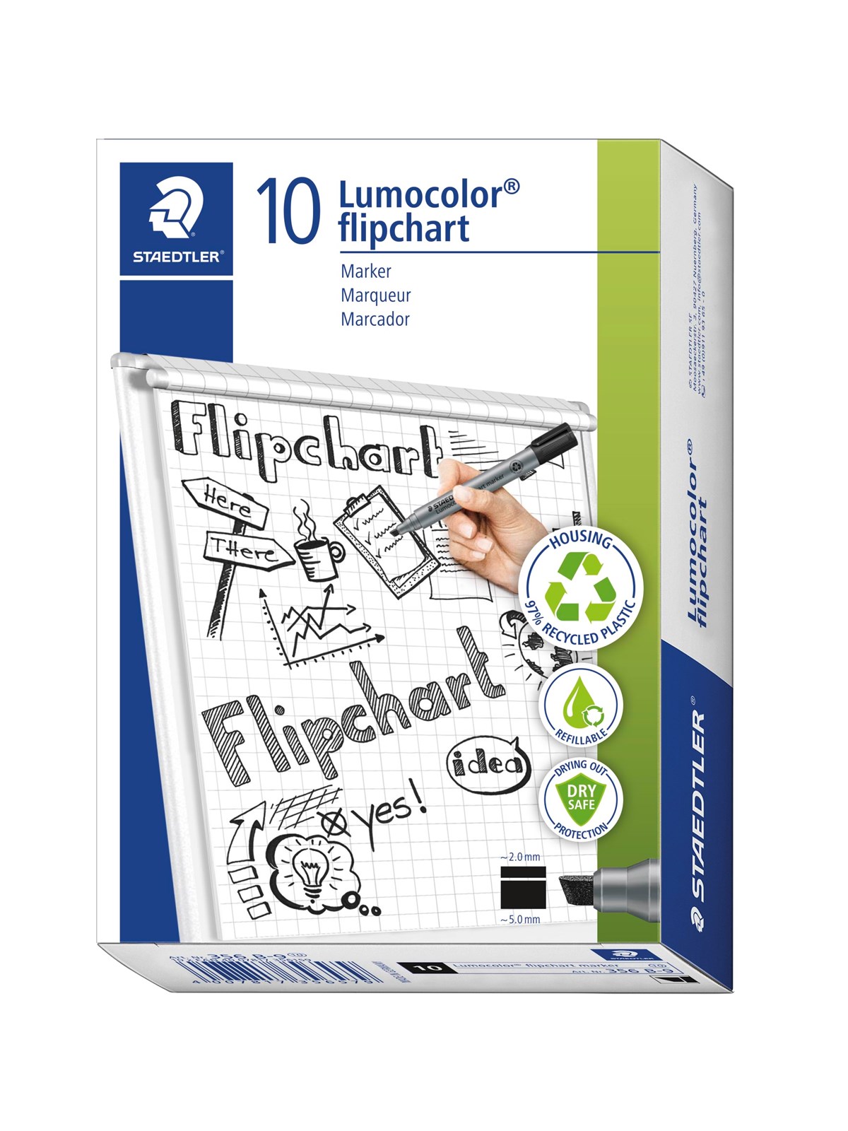 Staedtler Flipchart marker Lumocolor.10 pcs Blue