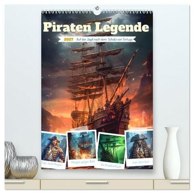 Piraten Legende (hochwertiger Premium Wandkalender 2027 DIN A2 hoch), Kunstdruck in Hochglanz