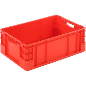 Alpha-Paletten Eurobox Silverline, rot, 40 Liter, offene Griffe, 60 x 40 x 22cm