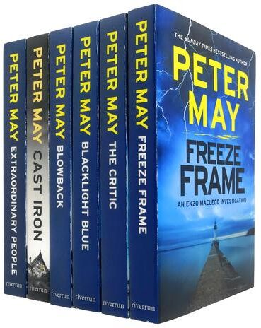 Riverrun Peter May Enzo File Series Collection 6 Books Set (Extraordinary People, The Critic, Blacklight Blue, Freeze Frame, Blowback, Cast Iron) (The Enzo Fil