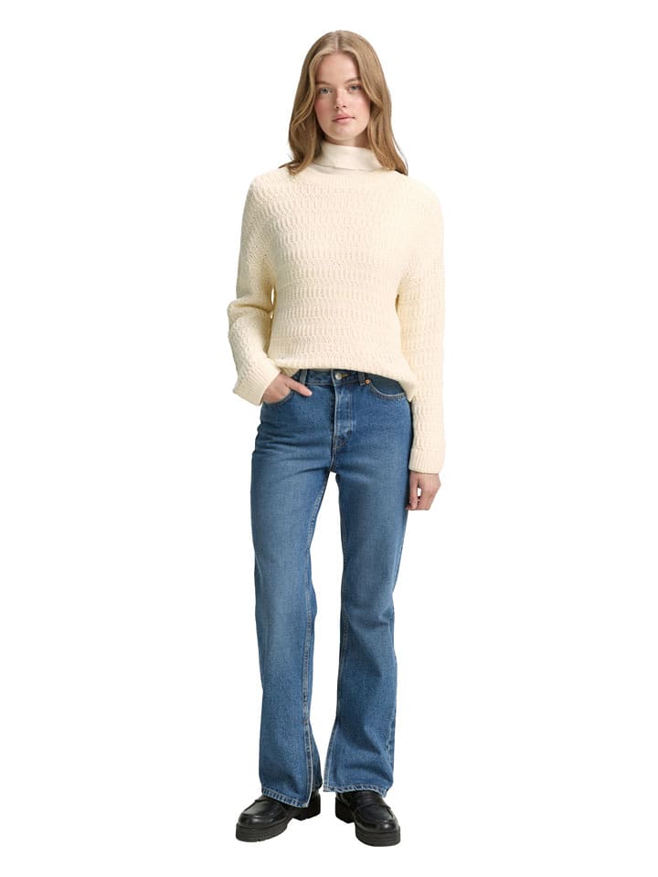 TOM TAILOR Denim Pullover in Creme - L