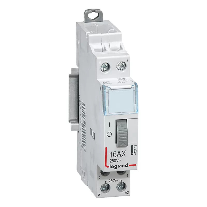 Legrand CX3 Afstandsbedieningsschakelaar, 2-polig, 16A, 250VAC, 1 module