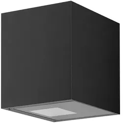 Lumexx LED Außenwandleuchte ARCA XL W150, 2x9W, 3000K, 2x819lm, IP65, dimmbar, schwarz LUM-2-237-18-02