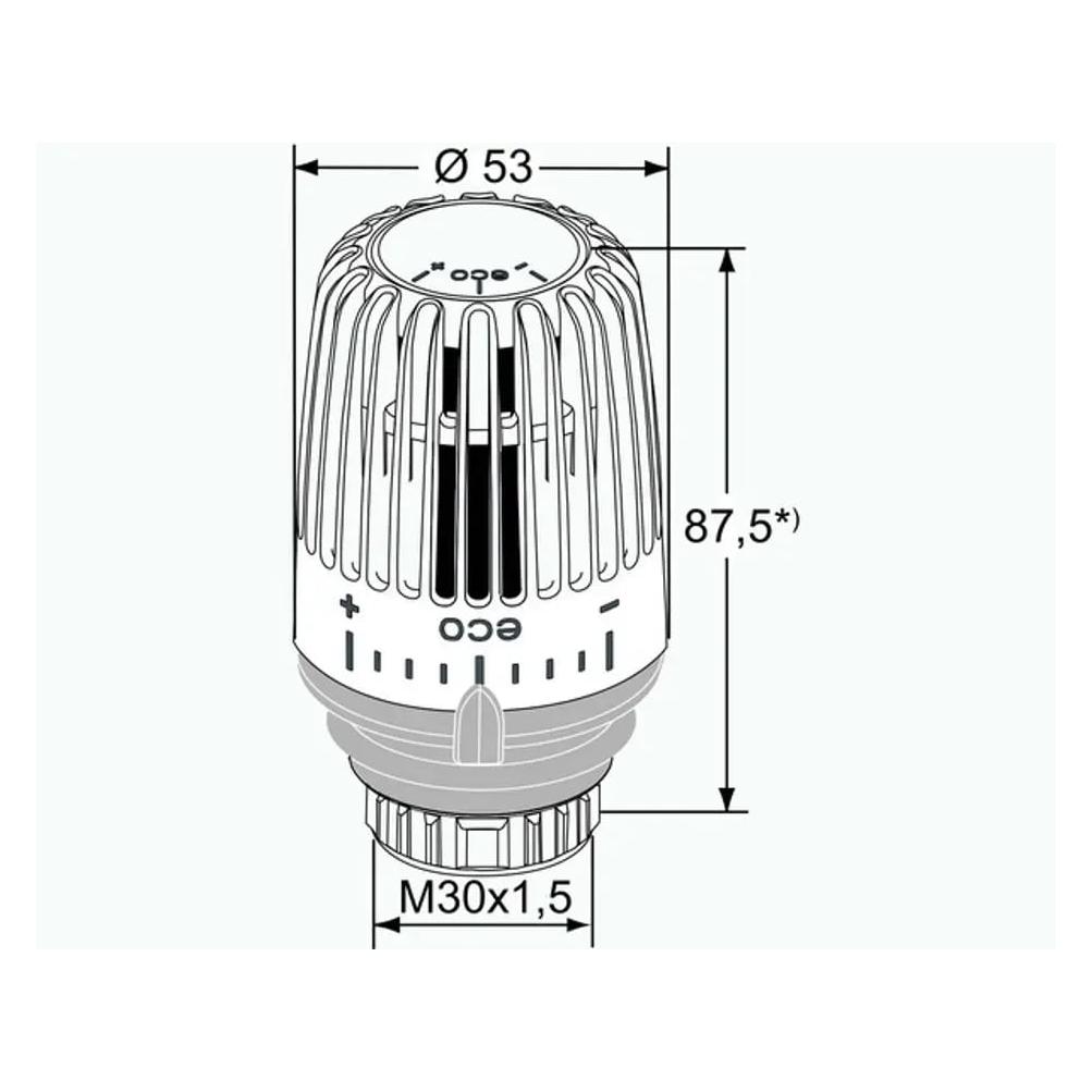 Heimeier Thermostatkopf K-eco Standard 6071-43.500 (607143500)