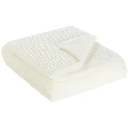 como Strick Plaid  Svea , creme , Maße (cm): B: 130