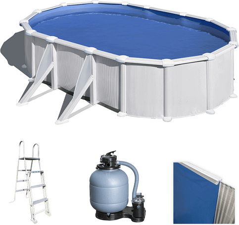 Gre Atlantis Oval 500x300x132cm - Stahlwandbecken