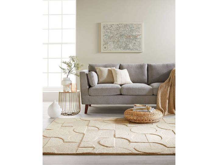 Wollteppich Gigi Beige/Beige 120 x 170cm Wolle
