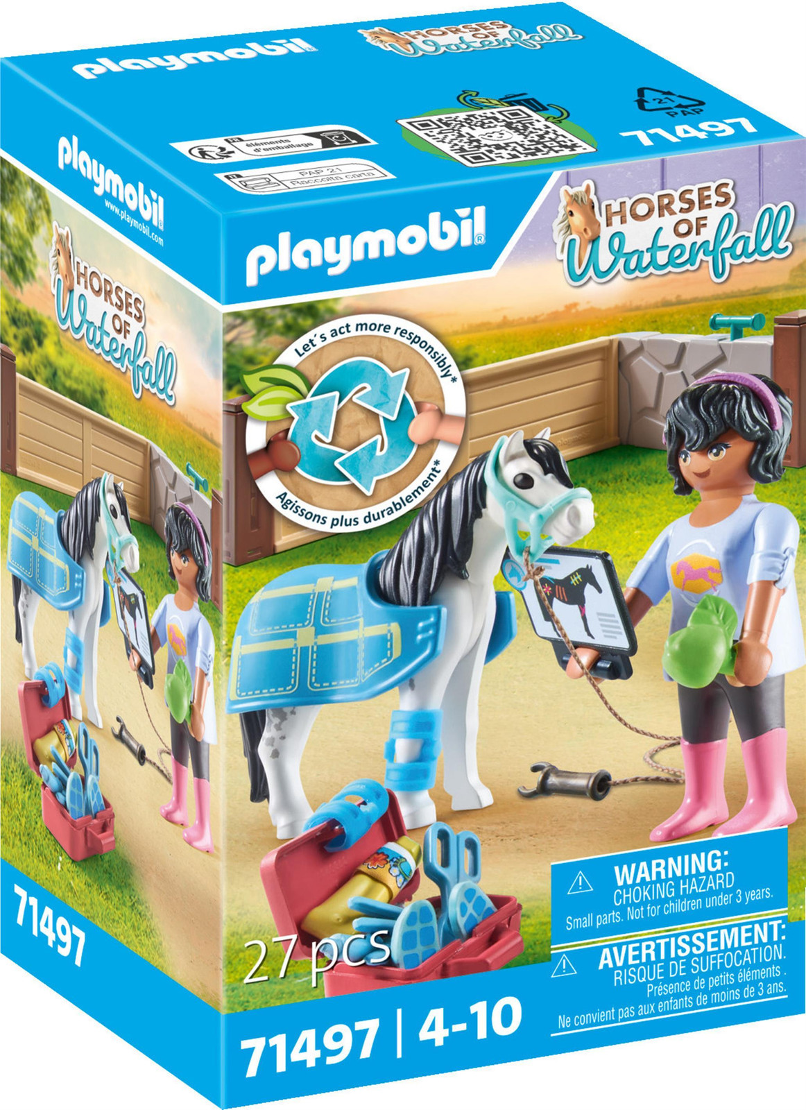 Playmobil Paarden van de Waterval 71497: Paardentherapeute