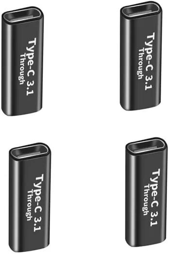 INF TYPE-C Buchse auf TYPE-C Buchse 3.1 Adapter (4er-Pack) – Schnellladung & 10 Gbit/s