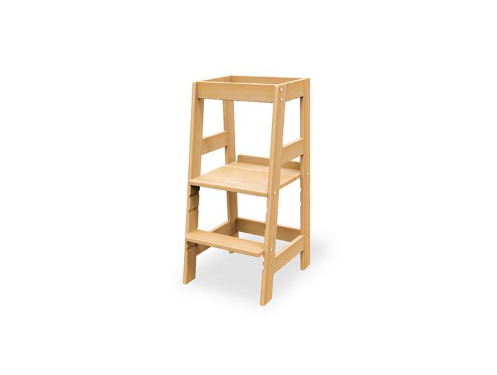 Pinolino Lernturm Pinolino Fino, Buchefarben, Holz, Buche, vollmassiv, 40x85x47 cm, Babymöbel & Kindermöbel, Babyzimmer, Hochstühle, Lerntürme