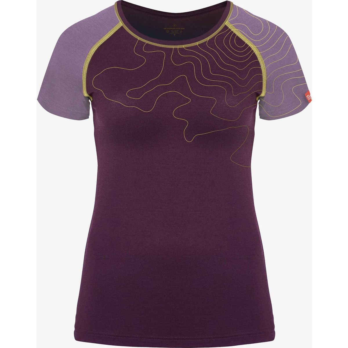 Ein schöner Fleck Erde Kurzarm-shirt Merino Innergebirg Flieder Dunkel flieder dunkel 40 2.560.138.056.40
