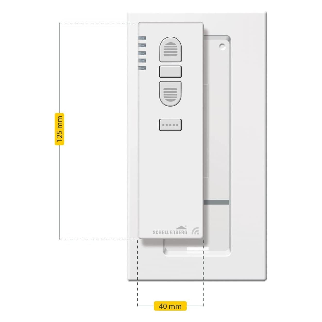 Schellenberg 20016 Smart Home Funk Handsender 5-Kanal mit 868,4 MHz Fernbedienung Licht, Steckdose (20016)