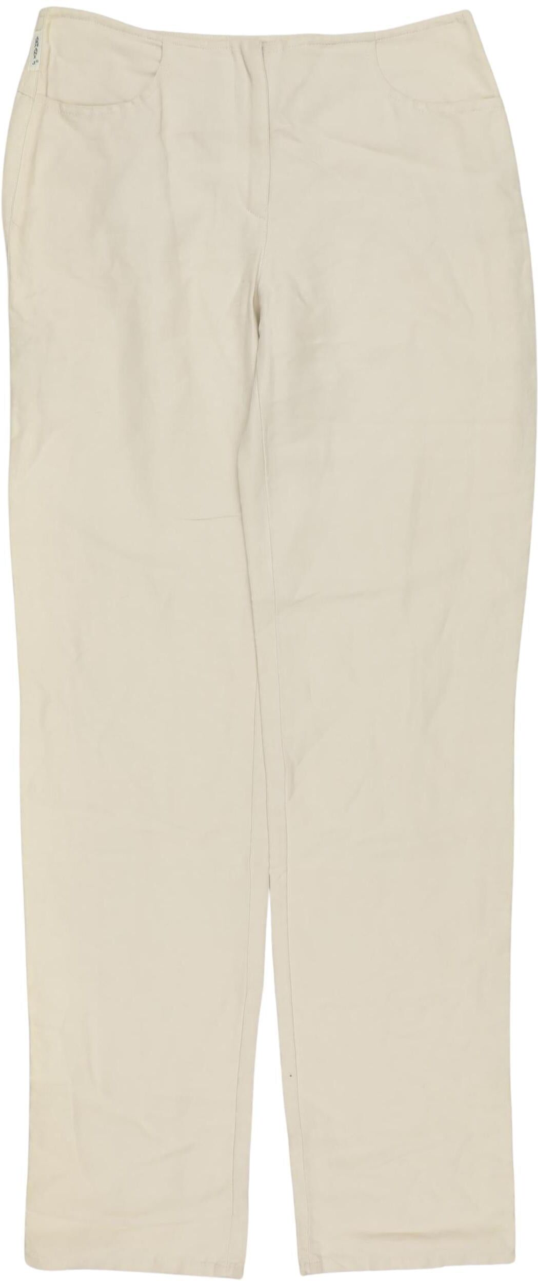 Giorgio Armani Jeans Damen Stoffhose, Beige, Gr. EU 36, Viskose / Hanf - Second Hand
