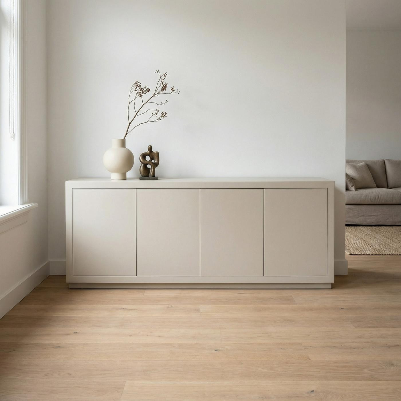 StarFurn Dressoir Brussel Zand Scandinavisch Design Breedte: 200 cm
