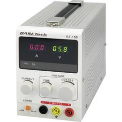 Basetech BT-155 Labornetzgerät, einstellbar kalibriert (DAkkS-akkreditiertes Labor) 0 - 15 V/DC 0 - 5 A 75 W Anzahl Ausgänge 1 x