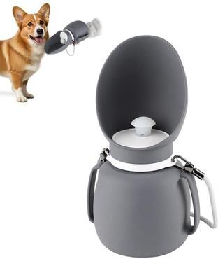 Inspired Deals 800ml Portable Dog Water Bottle With Collapsible Drinking Bowl For Travel & Outdoor Walks 800ml Portable Dog Water Bottle With Collapsible Drinking Bowl For Travel & Outdoor Walks
