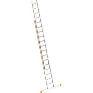 Layher Schiebeleiter Topic 1035, 2 x 14 Sprossen, 2-teilig, Arbeitshöhe: 7,85 m
