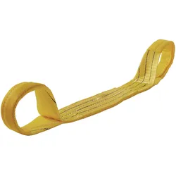 Tecwerk, Fördertechnik, Hebeband DIN EN 1492-1 Länge 4 m gelb Tragf. einf. 3000 kg