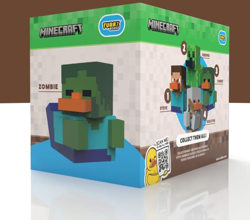 Tubbz Collectibles – Minecraft – Zombie (Boxed Edition) - Plush Toy for Fans
