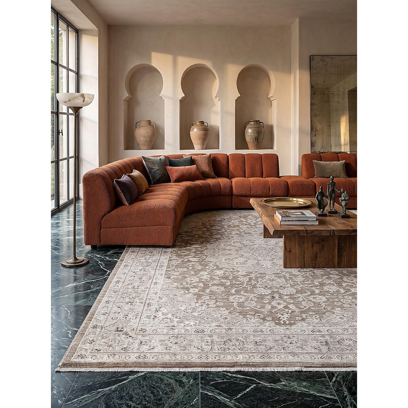 Teppich Pflegeleicht Braun 200x290 cm - SCRIVIA Kadima Design