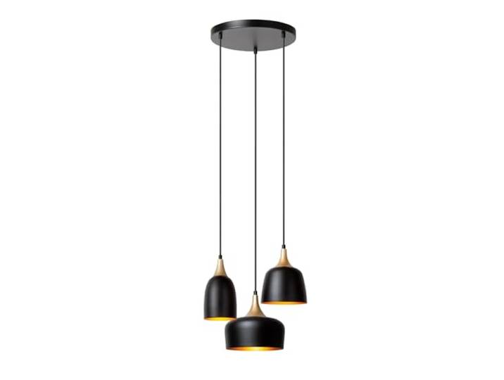 LUCIDE CHAYANNE - Suspension - Ø 30 cm - 3xE14 - Noir