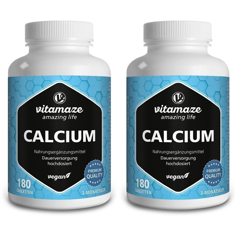Calcium 400 mg vegan Tabletten 2x 2x180 St