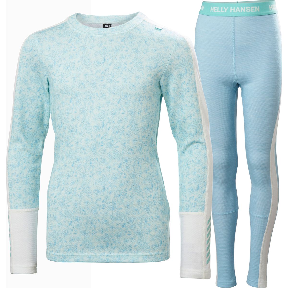 Helly Hansen JR Graphic Lifa Merino SET light cyan aop (607) 14 48179_607-14