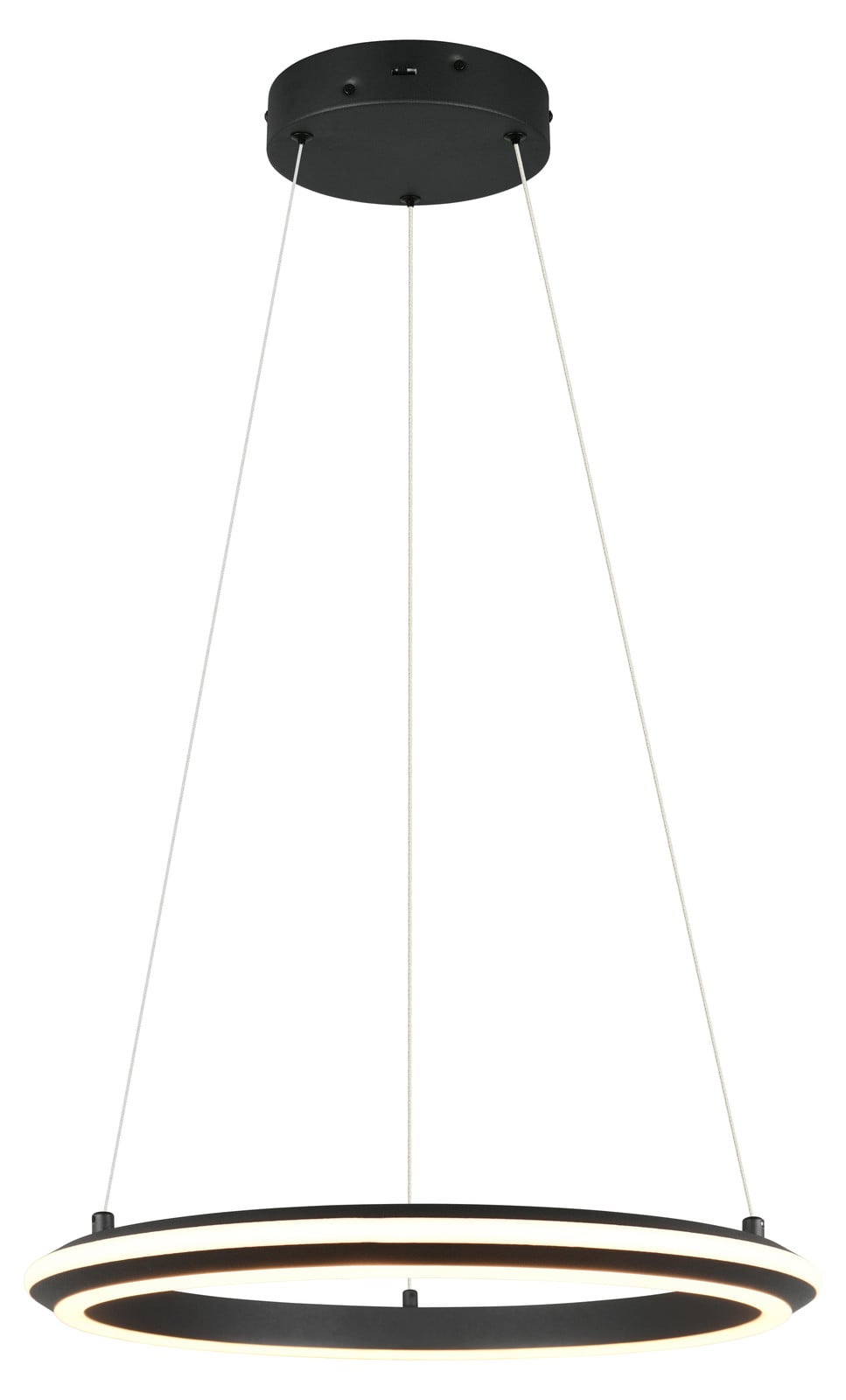 Hanglamp Amador Trio zwart metalen ronde dimbare led lamp