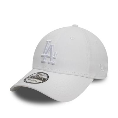Baseball Cap NEW ERA, Herren, weiß, Web, Baumwolle, unifarben, Caps, mit festem Schirm, pflegeleicht, aus Baumwolle