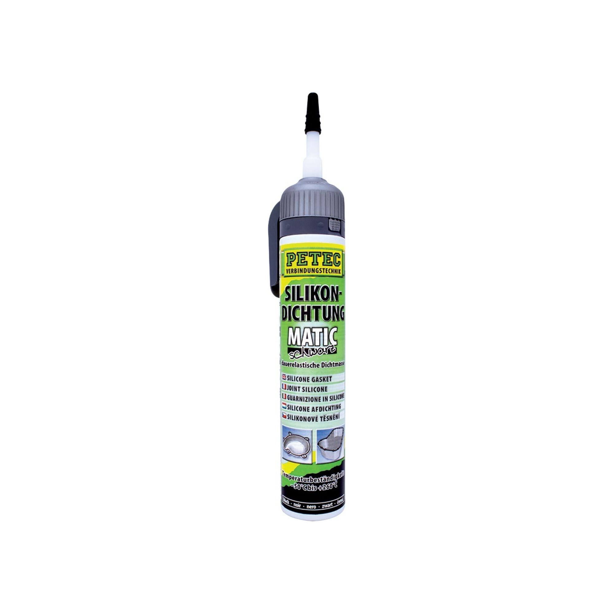 PETEC Silikondichtung 200 ml schwarz (97720)