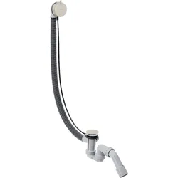 hansgrohe AXOR Flexaplus S Komplettset, Ab- und Überlaufgarnitur, für Sonderwannen, 58318800, Farbe: Edelstahl-Optik