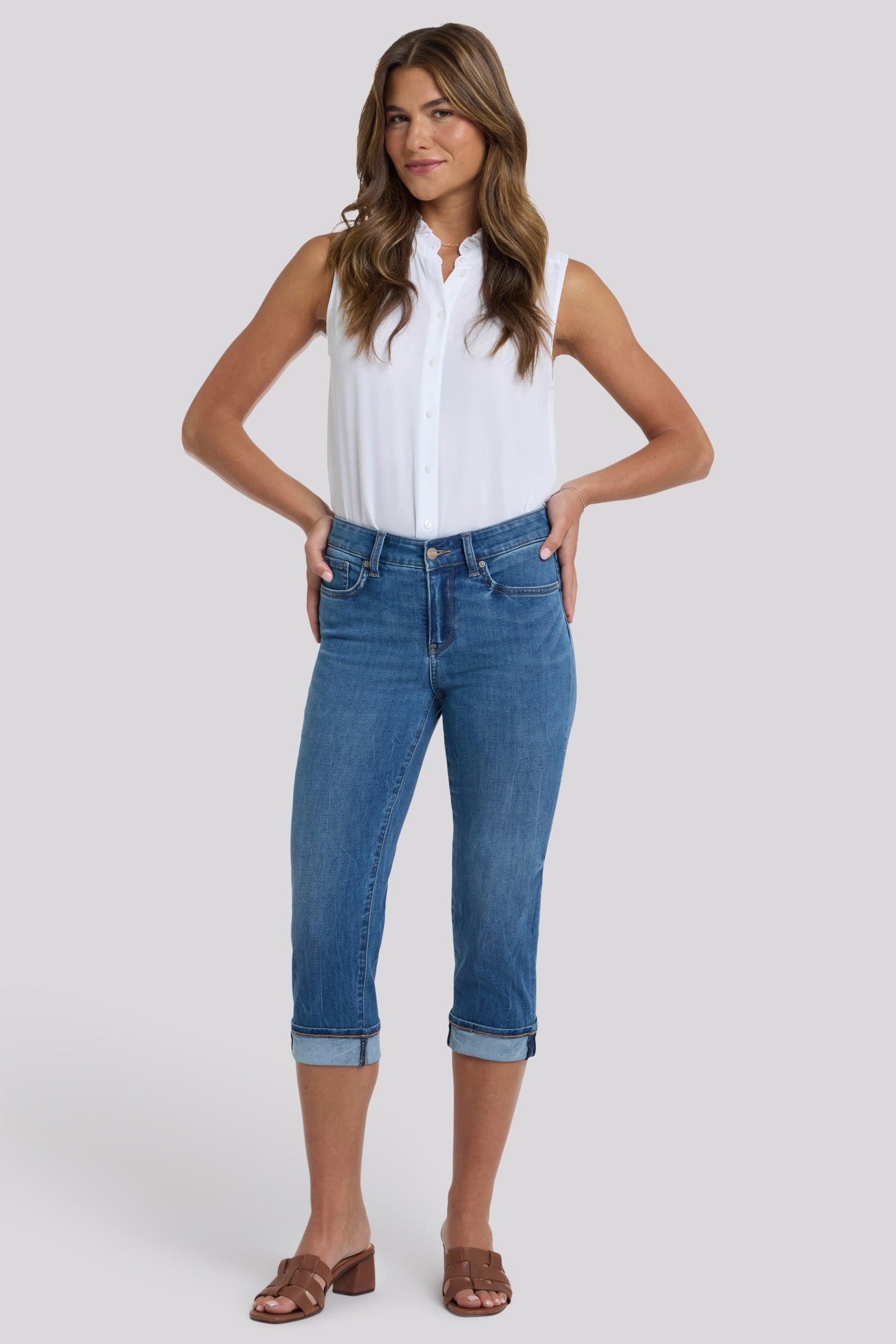 Marilyn Straight Crop Jeans aus Cool Embrace® Denim