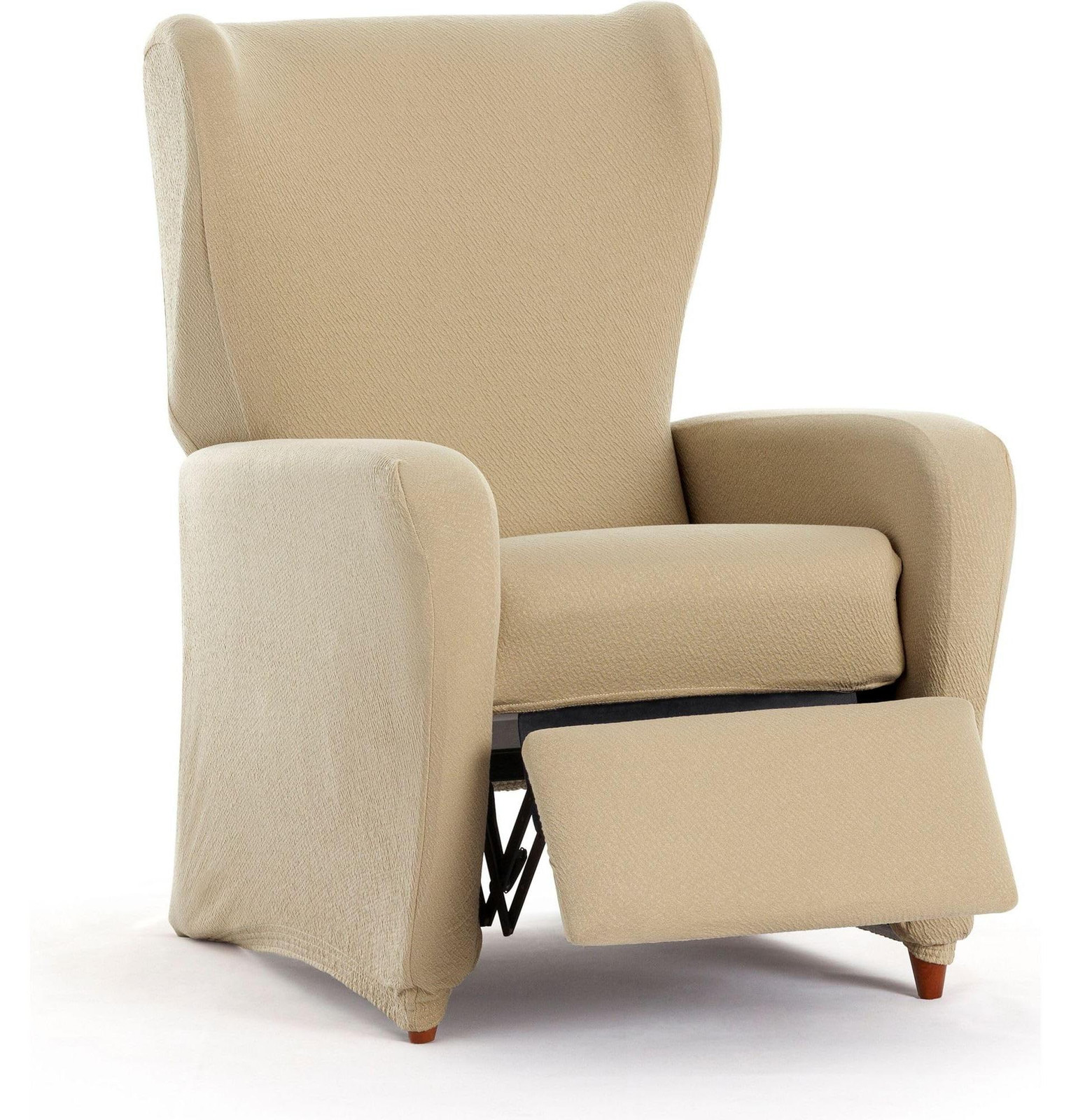 Solidchoice Bi-elastische Zitkap, 4-delige Set, Beige, Ademend en Eenvoudig te Installeren