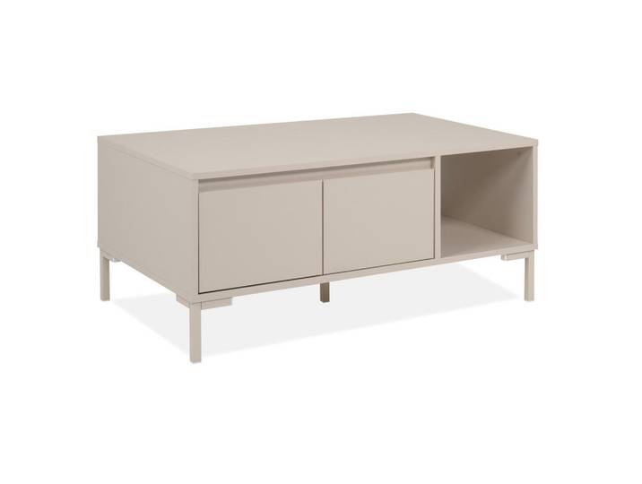Mid.you Couchtisch Korsika, Kaschmir, rechteckig, eckig, 60x43x100 cm, Stauraum, Wohnzimmer, Wohnzimmertische, Couchtische, Couchtische mit Stauraum