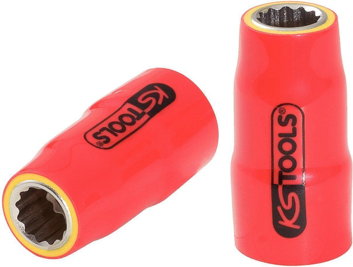 KS Tools 3/8 inch doppen met beschermende isolatie, 23 mm