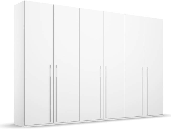 Drehtürenschrank RAUCH Kleiderschrank Schrank Garderobe Wäscheschrank SKAT PURE , weiss (alpinweiß), B:301cm H:223cm T:63cm, Holzwerkstoff, Schränke, Drehtürenschrank, elegante Griffstangen und praktischer Innenausstattung MADE IN GERMANY