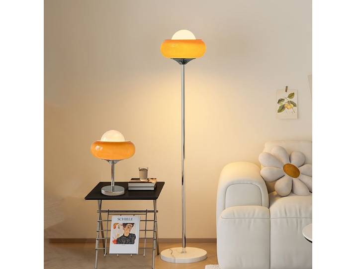 Style moderne tarte aux œufs lampadaire Bauhaus Style salon chambre lampe de chevet nostalgique vintageable lampe chambre décoration lampe