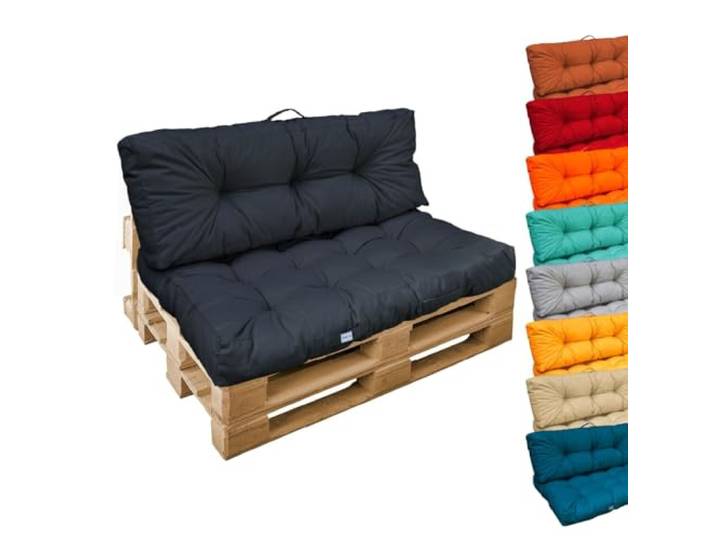 Linxor - Kit de Coussins pour Palette capitonnés - Plusieurs Coloris
