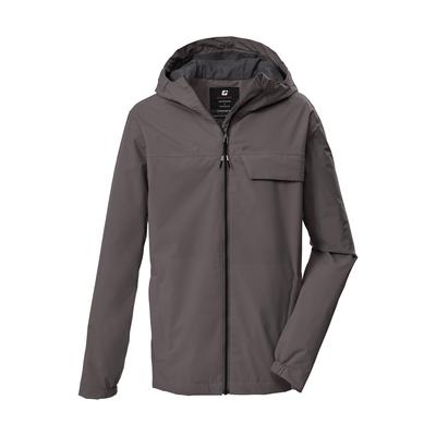 Funktionsjacke KILLTEC "KOS 125 BYS JCKT", Jungen, Gr. 116, grau (taupe), Obermaterial: 100% Polyester.Futter: 100% Polyester, Jacken Funktionsjacke, Wind- und wasserdicht, verschweißte Nähte, Teflon EcoElite™
