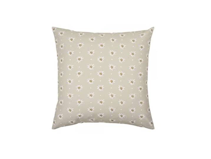 PAD - Kissenhülle, Kissenbezug - Vais - Edelweiß - 60% Baumwolle, 40% Leinen - Farbe: beige - 50 x 50 cm