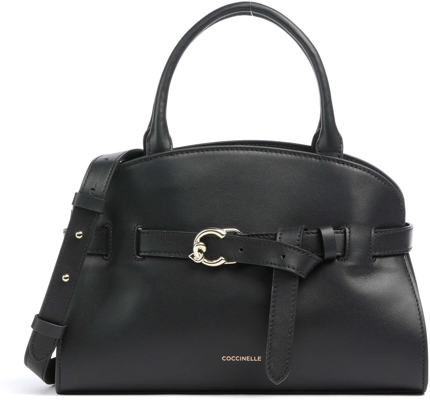 Coccinelle Sabine Handtasche aus Leder, schwarz