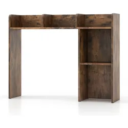 Helloshop26 - Büroregal 94 x 25 x 74 cm sicherer vertikaler Stauraum modernes Design Holzwerkstoff Kaffeefarbe