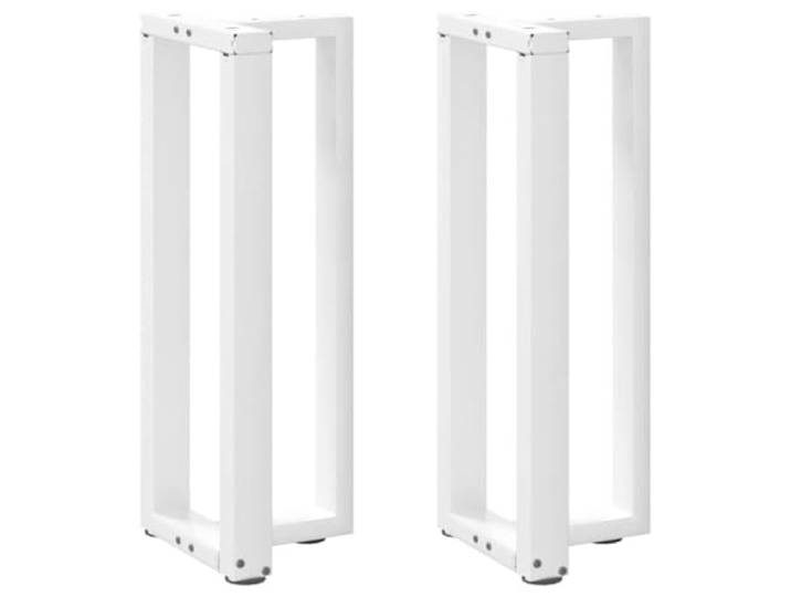 hliofuir 2 STK. Konsolentischbeine T-Form Weiß 38x25x(72-73) cm Metall Höhenverstellbare Tischuntergestelle aus beschichtetem Stahl für individuelle Beistelltische im Flur oder Schlafzimmer.