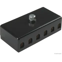 HERTH&BUSS Sicherungsdose, 6-polig schwarz - 50300610 - schwarz