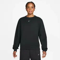 NIKE Studio Fleece Crew Neck Sweatshirt Damen 001 - total black/sail XXL