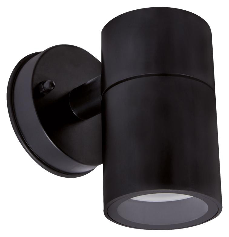 Struhm Buitenwandlamp Gordon, Zwart, GU10, IP54