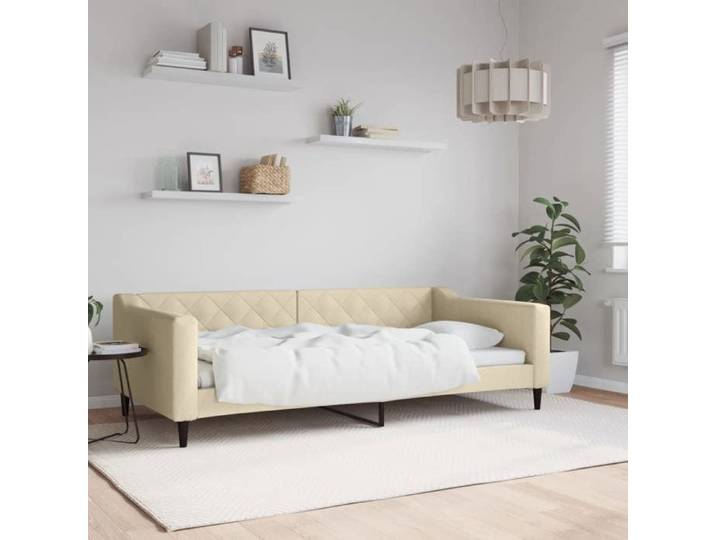Lit journée/Lit de repos/1 place crème 100x200 cm tissu Cdiscount2025  FAFA 2812946